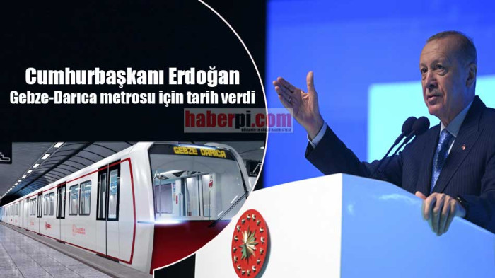 Cumhurbaşkanı Erdoğan Gebze Metrosu ve Körfezray için tarih verdi 