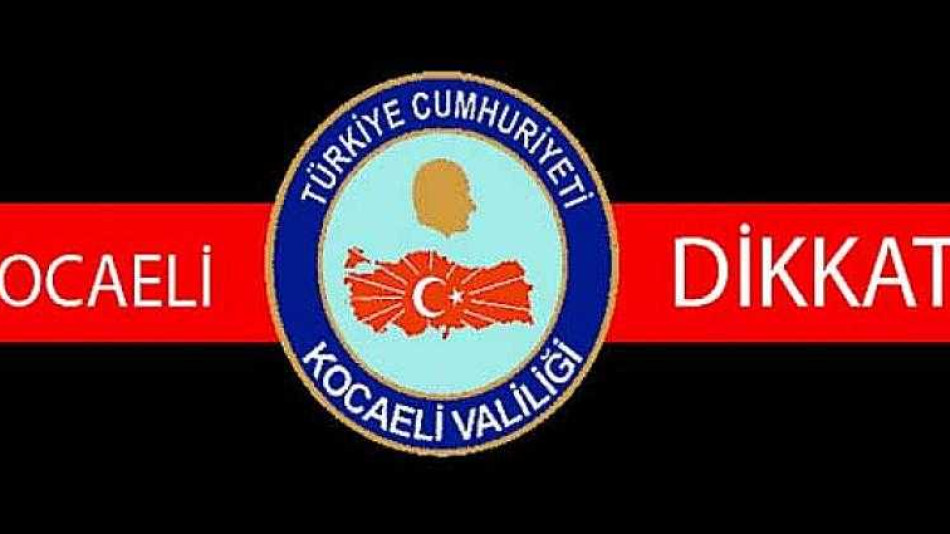 Kocaeli dikkat. Çok önemli uyarı geldi 