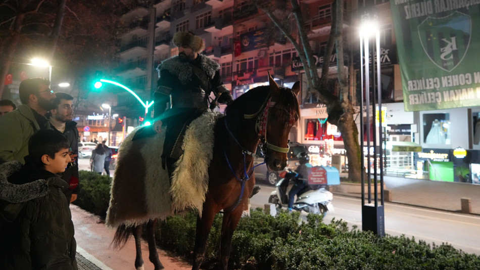 Kocaeli'de ilginç görüntü. Yeni yıla böyle girdi