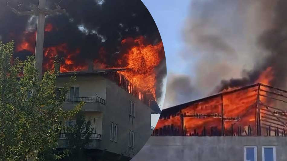 Kocaeli'de korkutan yangın. Alevlere teslim oldu