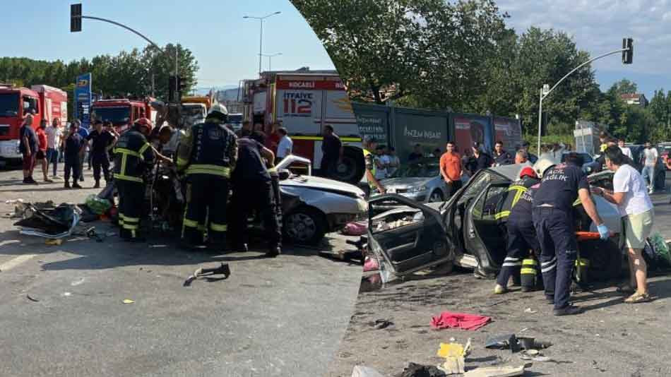 Kocaeli'deki zincirleme kazada can pazarı 