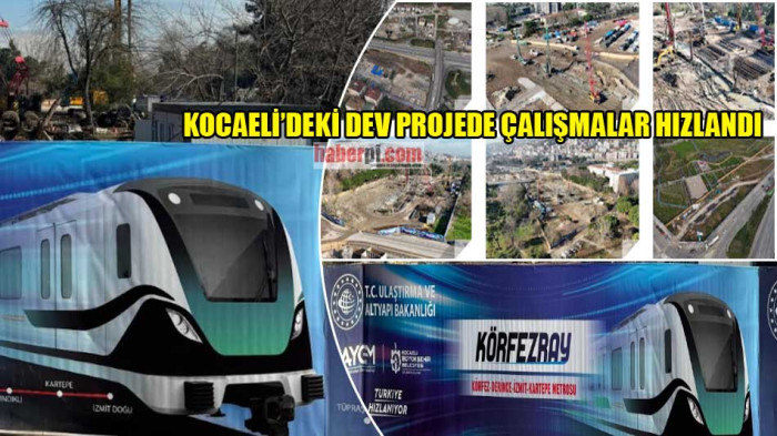 Körfezray Metro hattı hızlanıyor. Kocaeli ulaşımda üst lige çıkıyor