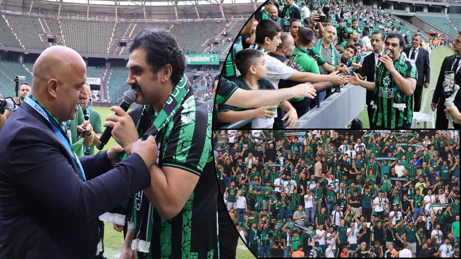 Şarkıcı Bayhan'dan Kocaelispor'a  jest