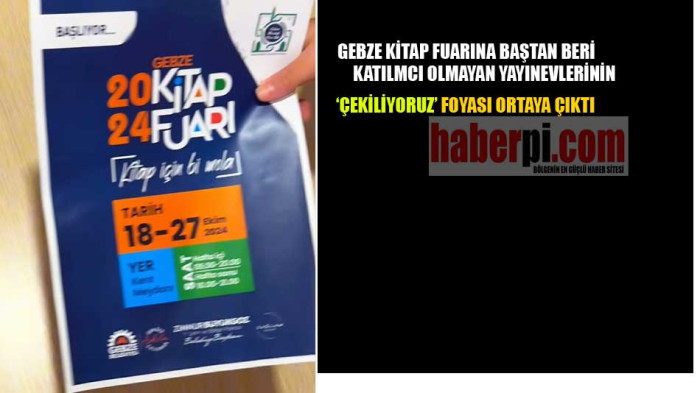 Yayınevlerinin Gebze Kitap Fuarından çekiliyoruz fiyaskosu