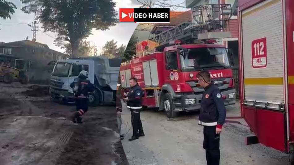 Yol çalışmasında doğal gaz borusu delindi, faciadan dönüldü